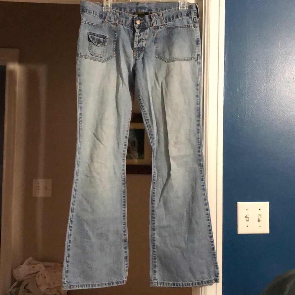 Vintage Abercrombie & Fitch Flare leg jeans.